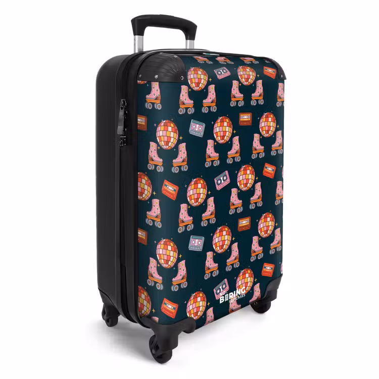 Valise - Retro disco 70s patroon kleurrijk — 2