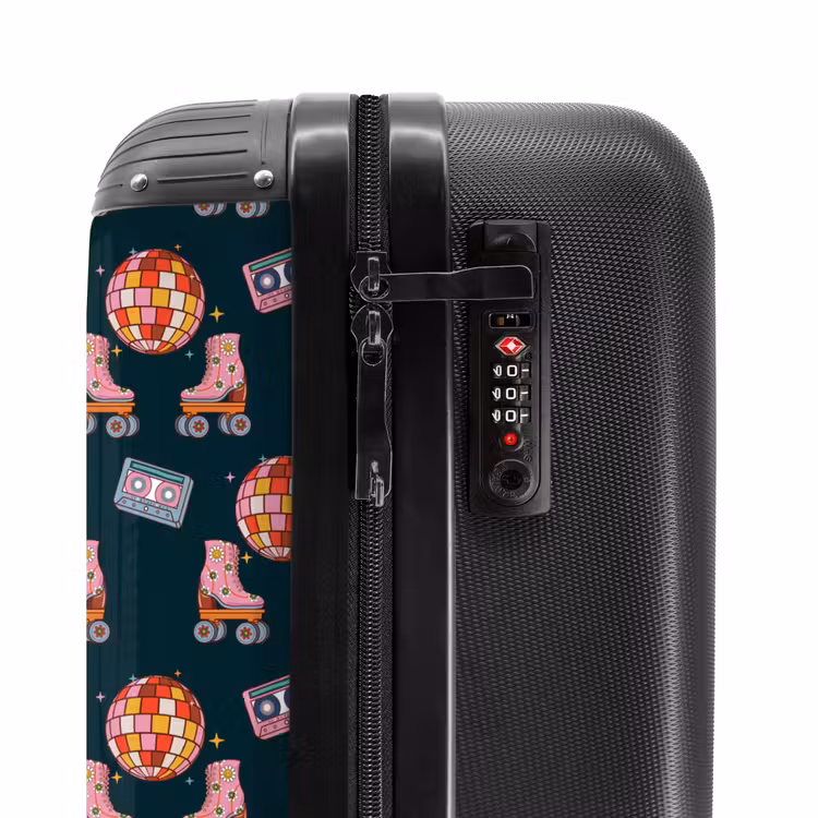 Valise - Retro disco 70s patroon kleurrijk — 6