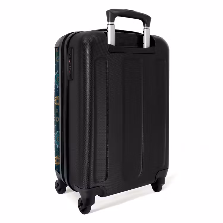 Valise - Retro disco 70s vuurwerk patroon kleurrijk — 4