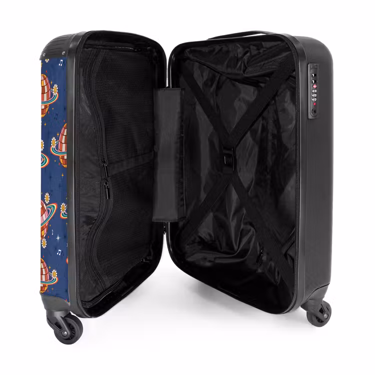 Valise - Retro disco regenbogen patroon kleurrijk — 5