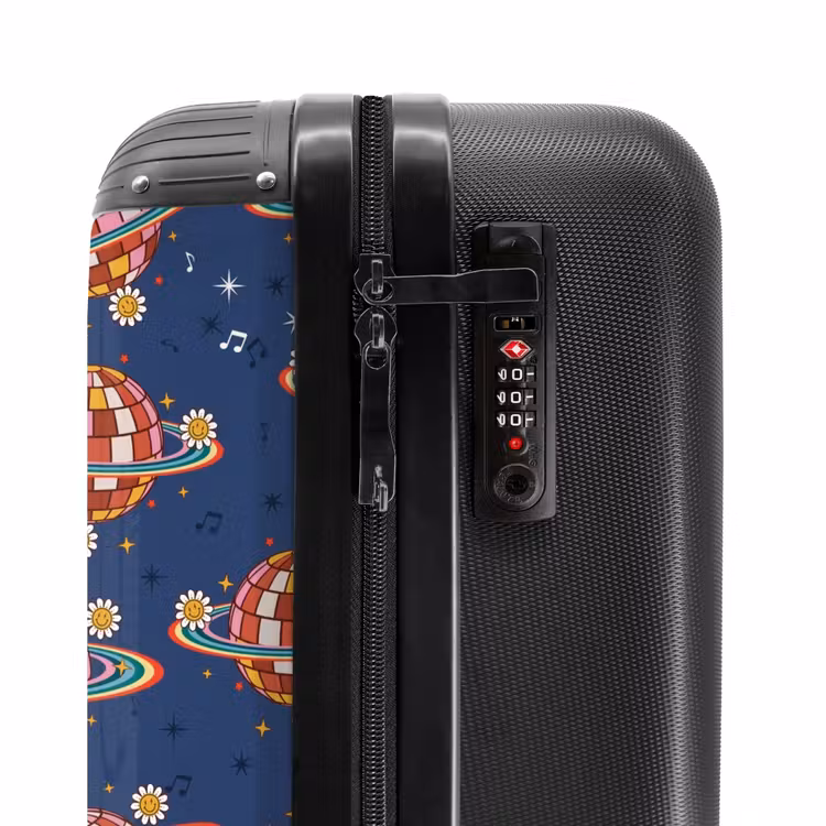 Valise - Retro disco regenbogen patroon kleurrijk — 6