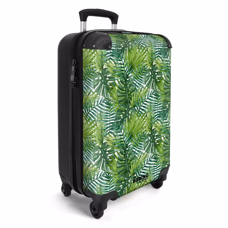 Valise - Palmier à feuilles variées à motifs verts — 2