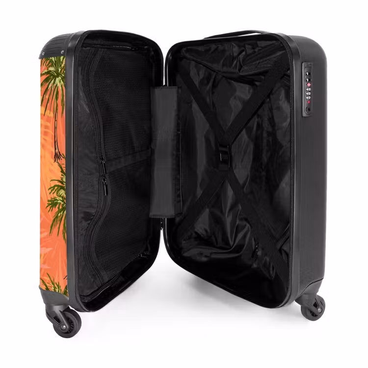 Valise - Palmiers sur fond lumineux. — 4