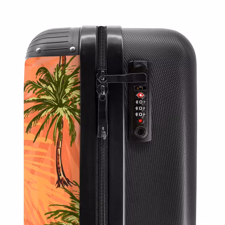 Valise - Palmiers sur fond lumineux. — 5