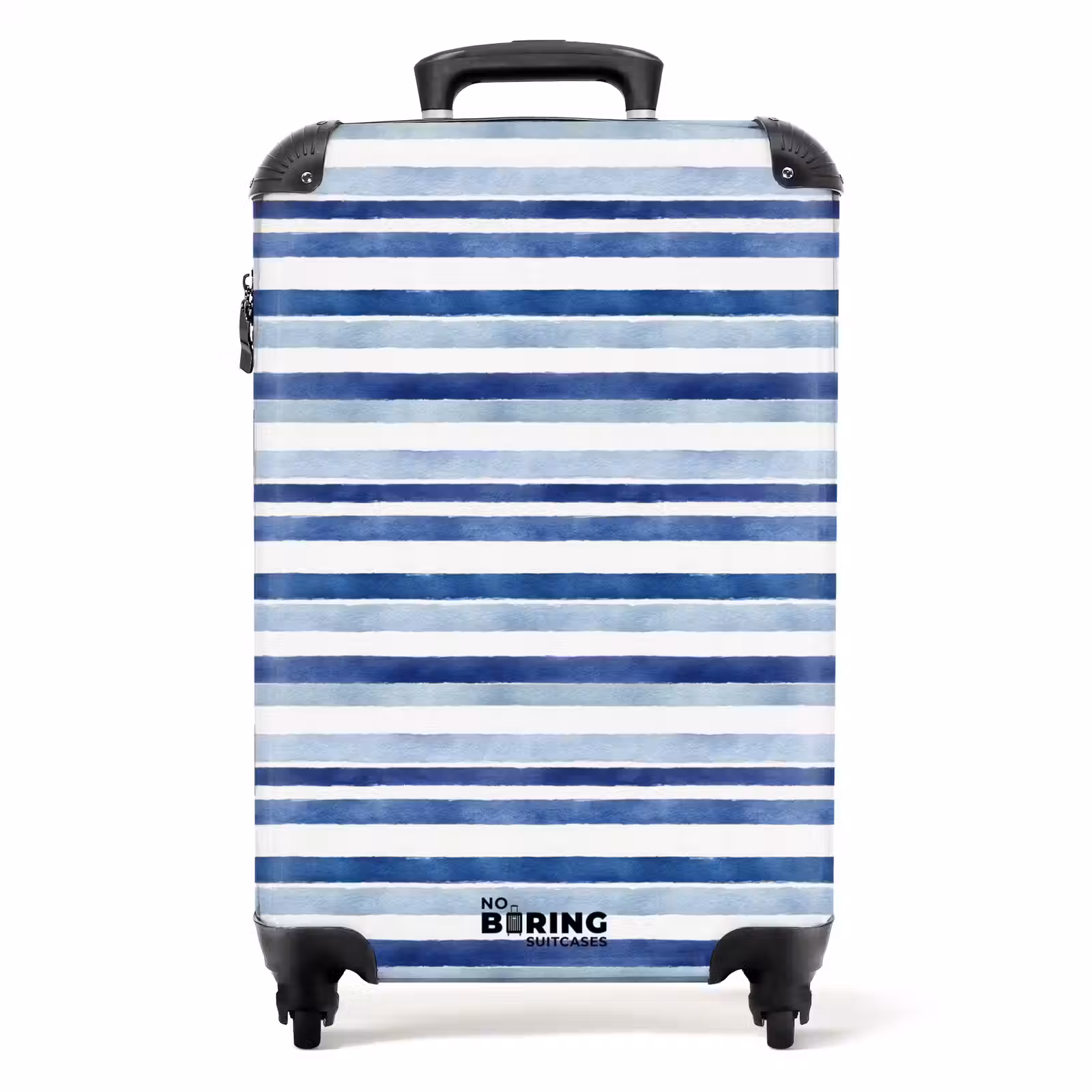 Valise - Motif à rayures bleu — 1