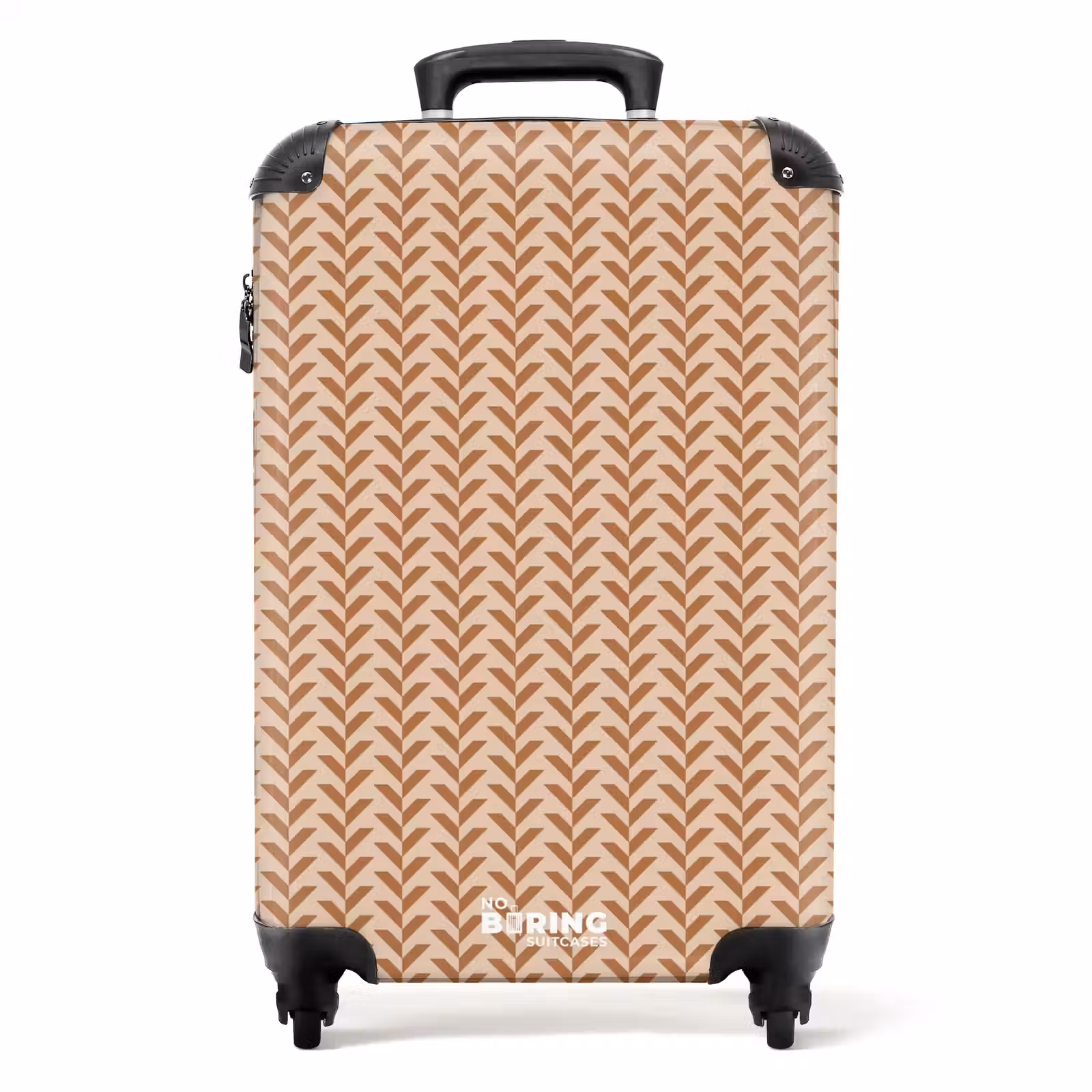 Valise - Motif symétrique de feuilles dans des tons chauds — 1