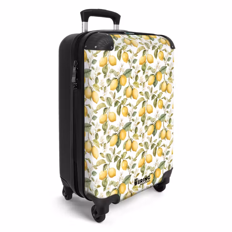 Valise - Lemons pattern yellow green — 2