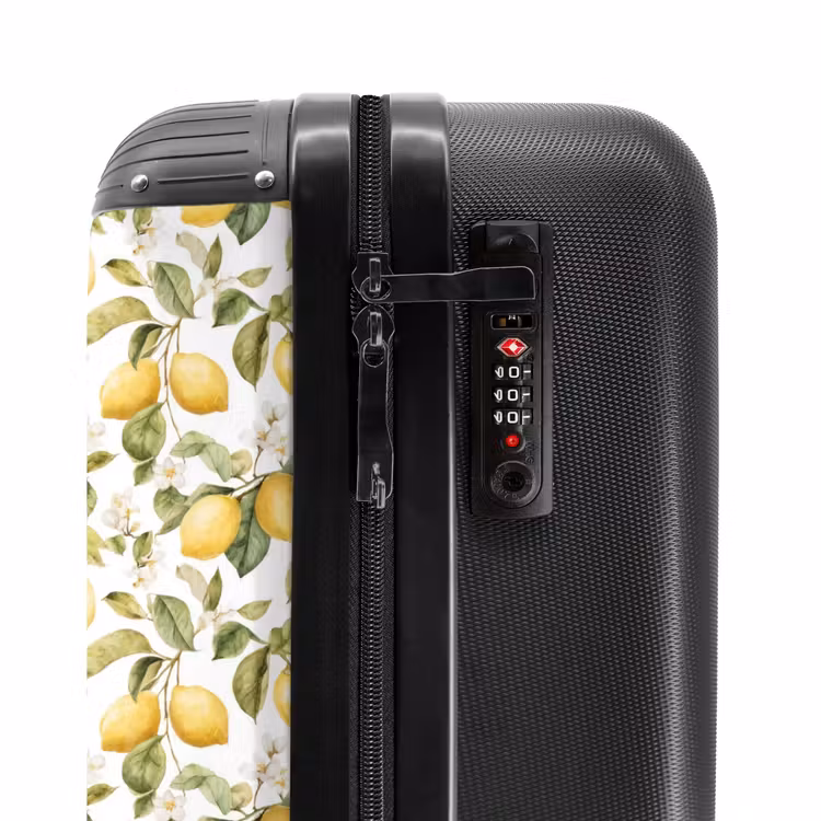 Valise - Lemons pattern yellow green — 6