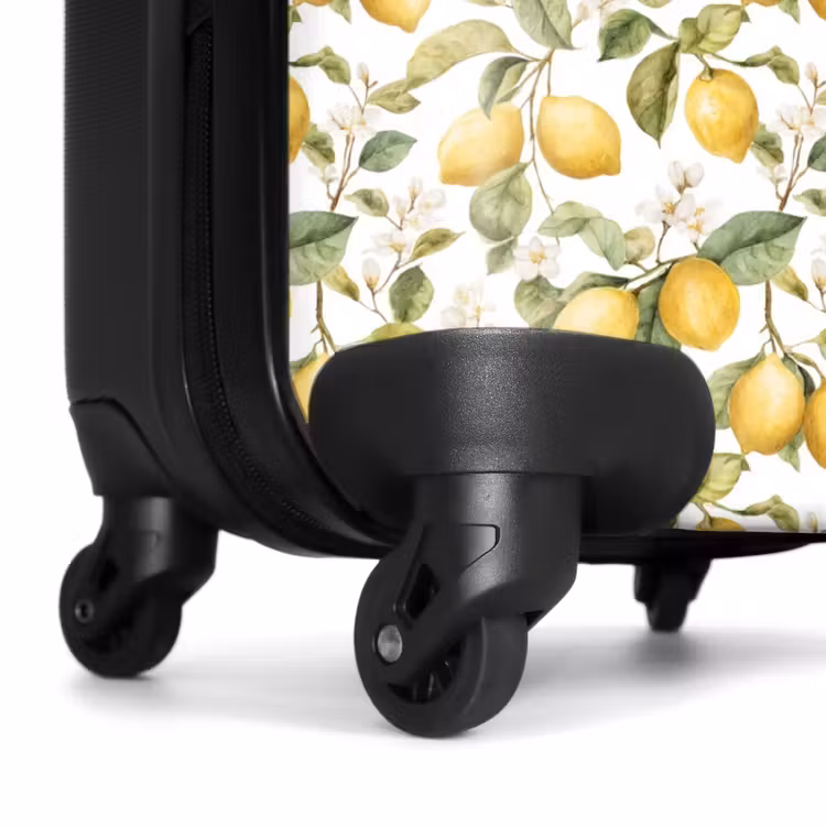 Valise - Lemons pattern yellow green — 7