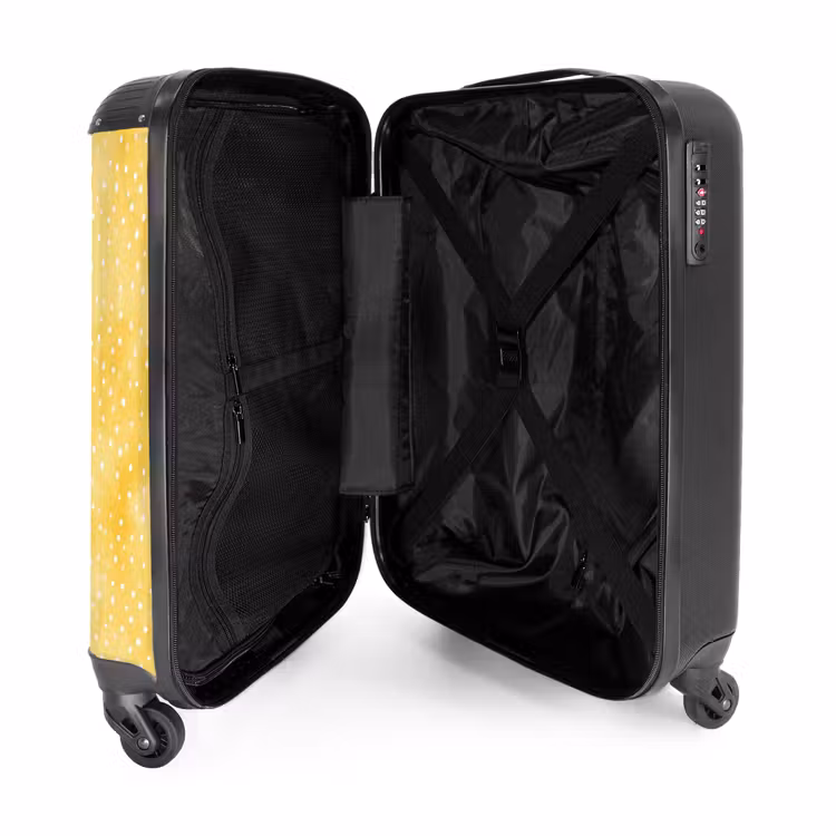 Valise - Motif à pois jaune — 5