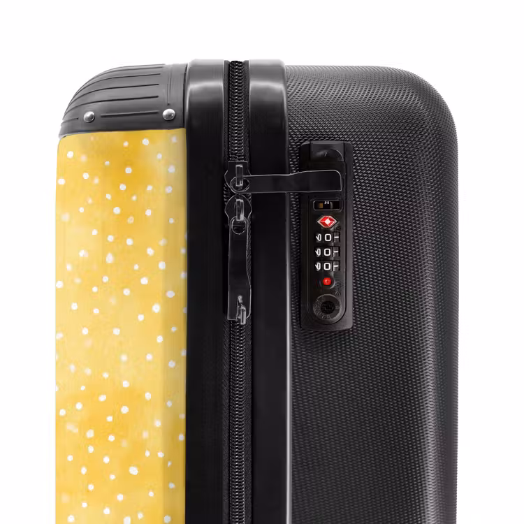 Valise - Motif à pois jaune — 6