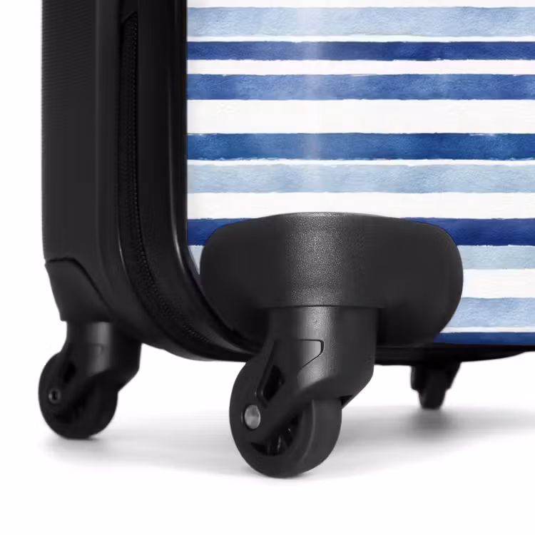 Valise - Motif à rayures bleu — 7