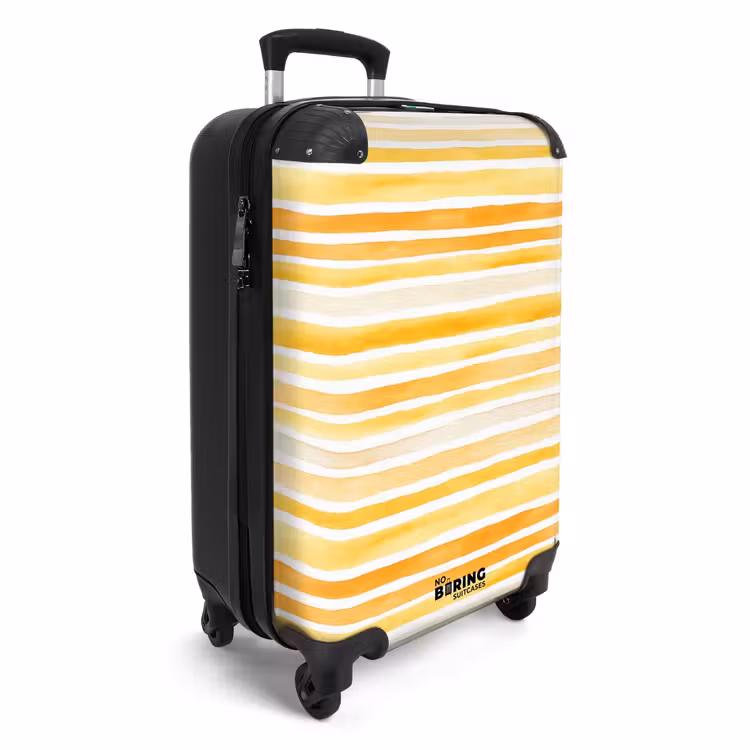 Valise - Motif à rayures jaune — 2