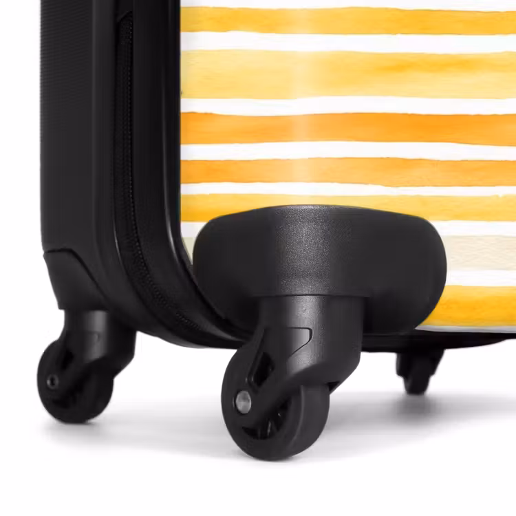 Valise - Motif à rayures jaune — 7