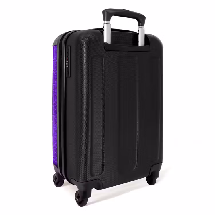 Valise - Peau de serpent violette à écailles symétriques — 3
