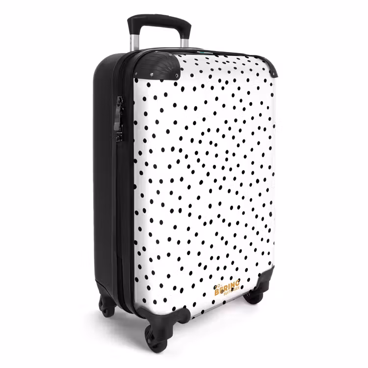 Valise - Des points noirs pleuvent sur une surface blanche — 2
