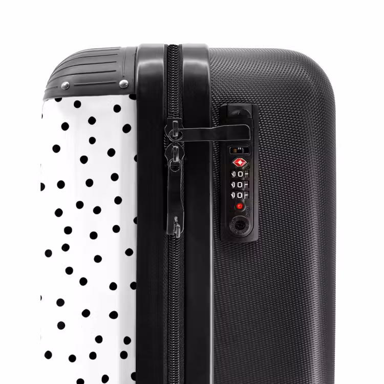 Valise - Des points noirs pleuvent sur une surface blanche — 6