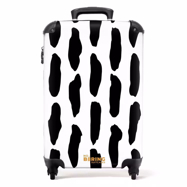 Valise - Formes noires sur fond blanc — 1