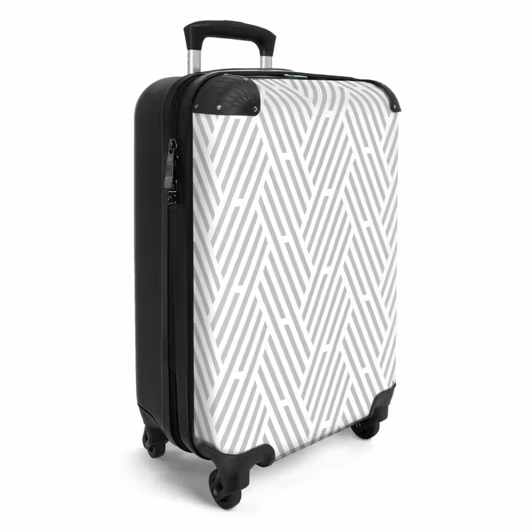 Valise - Graphique - Motif - Moderne - Rayures — 2