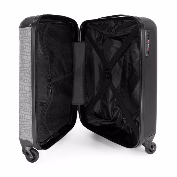 Valise - Motif des échelles de gris — 4