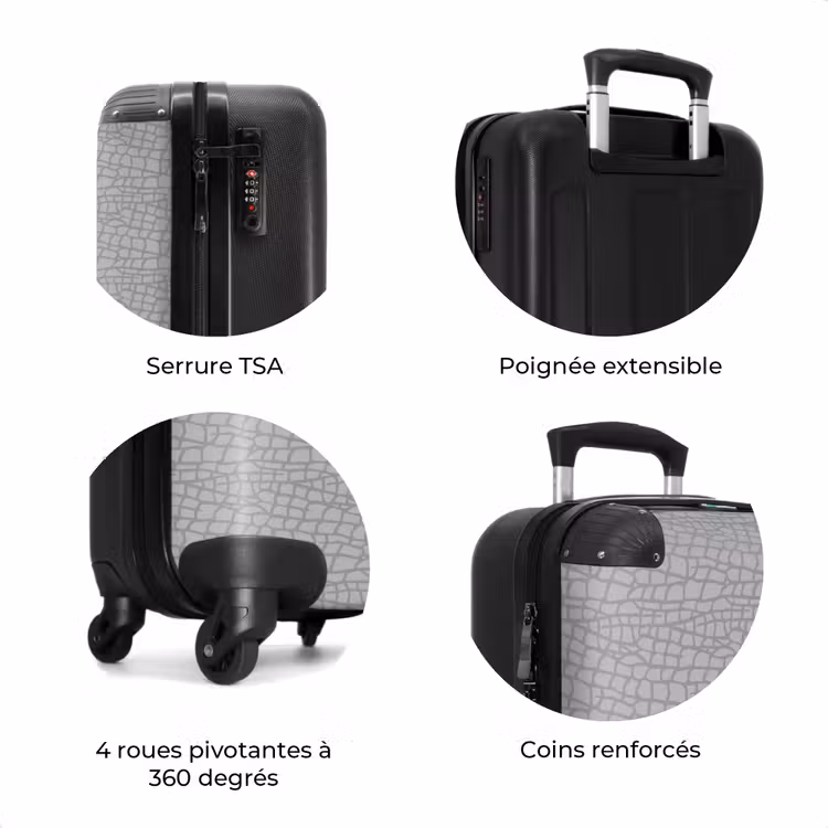 Valise - Motif des échelles de gris — 7