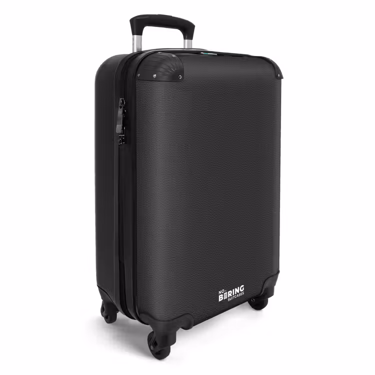 Valise - Motif en cuir noir — 2