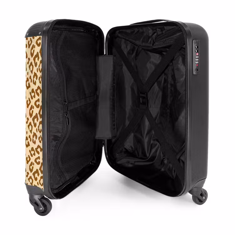 Valise - Motif léopard marron clair — 4