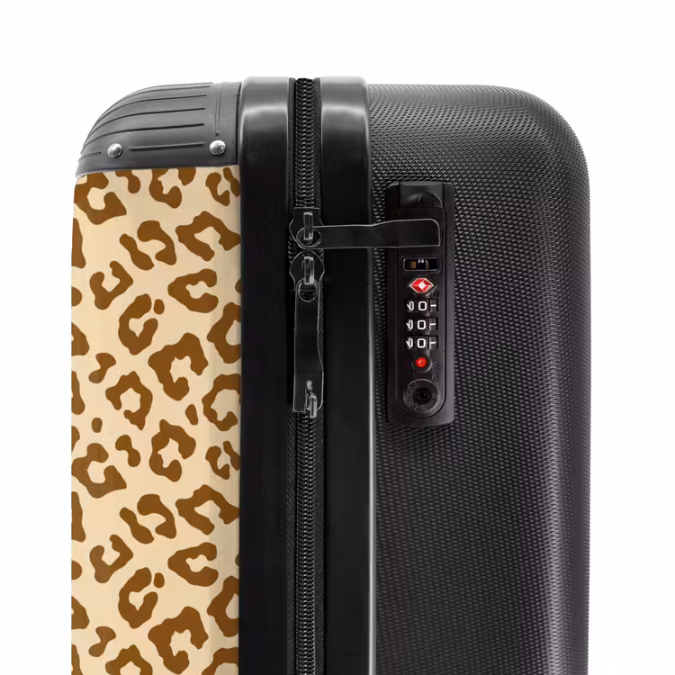 Valise - Motif léopard marron clair — 5
