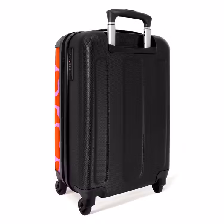 Valise - Motif organique en rouge et rose — 4