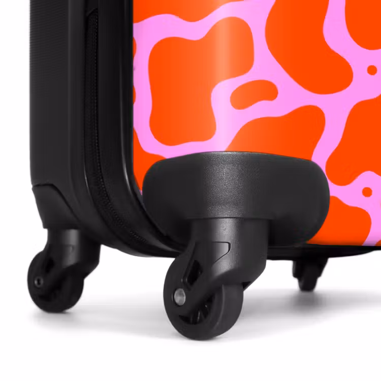 Valise - Motif organique en rouge et rose — 7