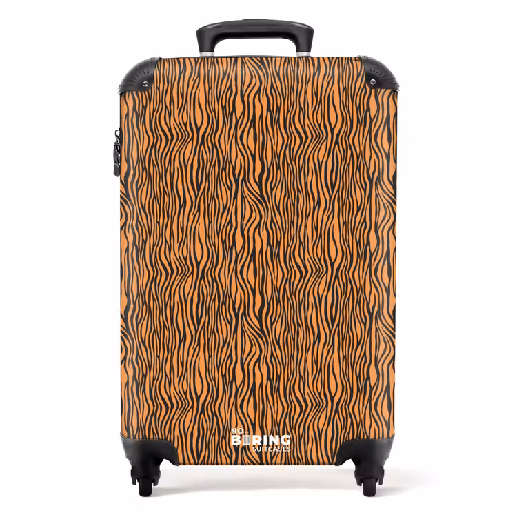 Valise - Motif tigré orange — 1