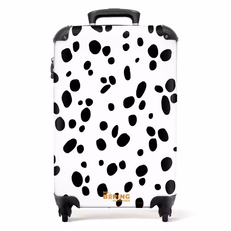 Valise - Ovales noirs sur fond blanc — 1