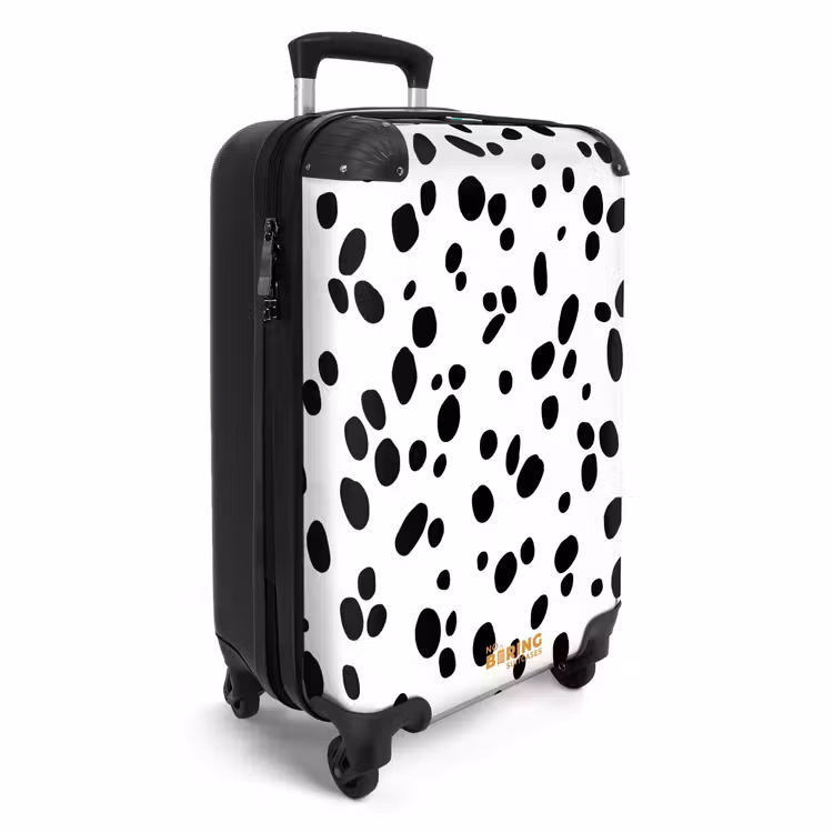 Valise - Ovales noirs sur fond blanc — 2