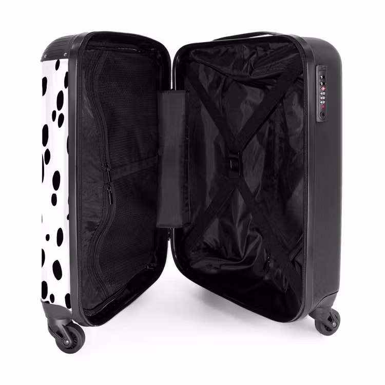 Valise - Ovales noirs sur fond blanc — 5