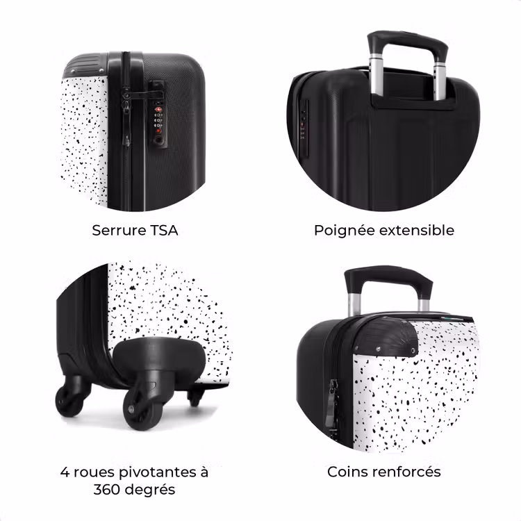 Valise - Petits points sur fond blanc — 8