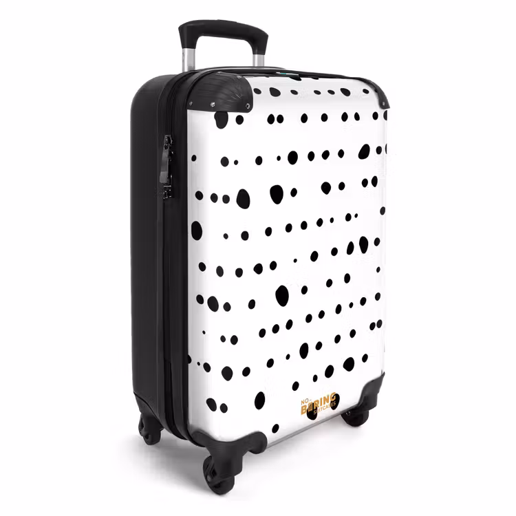 Valise - Points noirs organiques sur fond blanc — 2