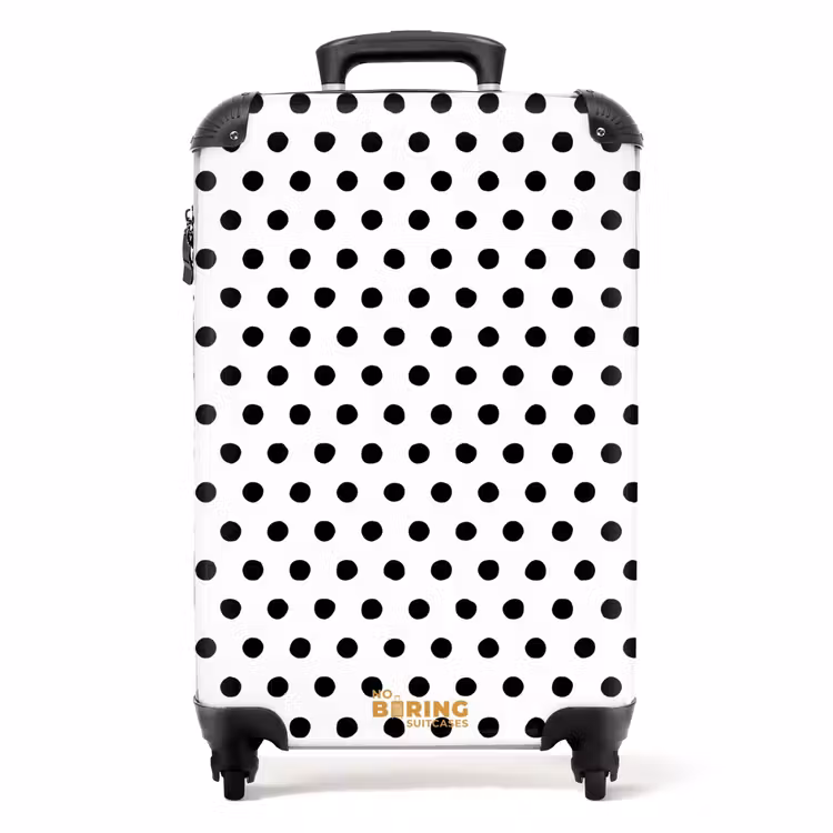 Valise - Points noirs symétriques sur fond blanc — 1