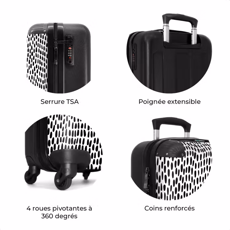 Valise - Points ovales sur fond blanc — 8