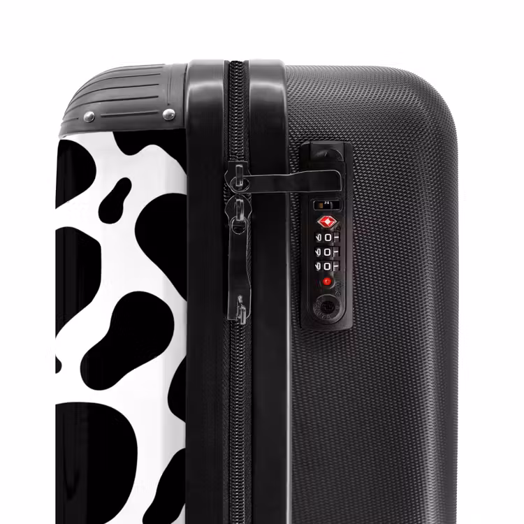 Valise - Taches de vache noires sur fond blanc — 6