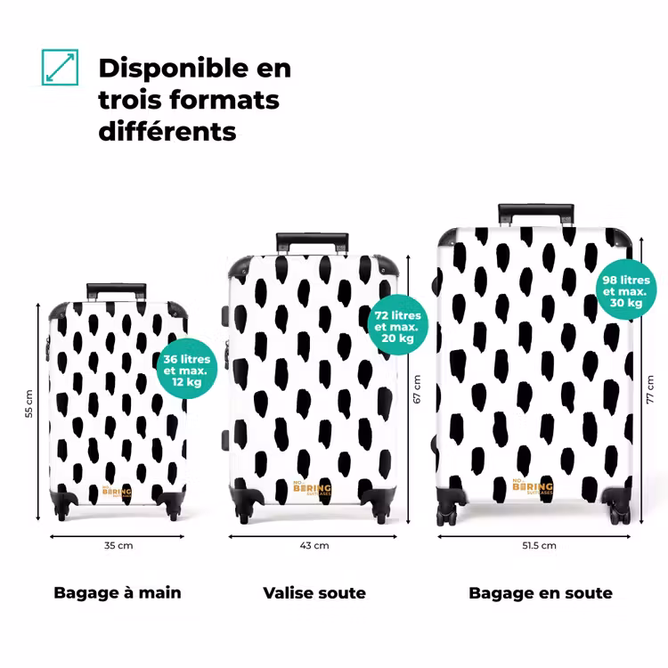 Valise - Taches verticales sur fond blanc — 3