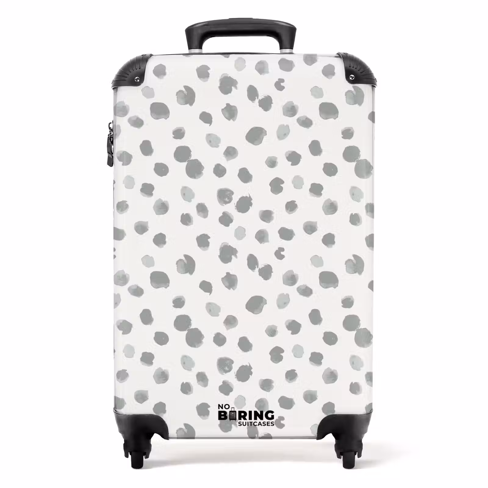 Valise - Des éclaboussures de peinture grise sur un blanc cassé — 1