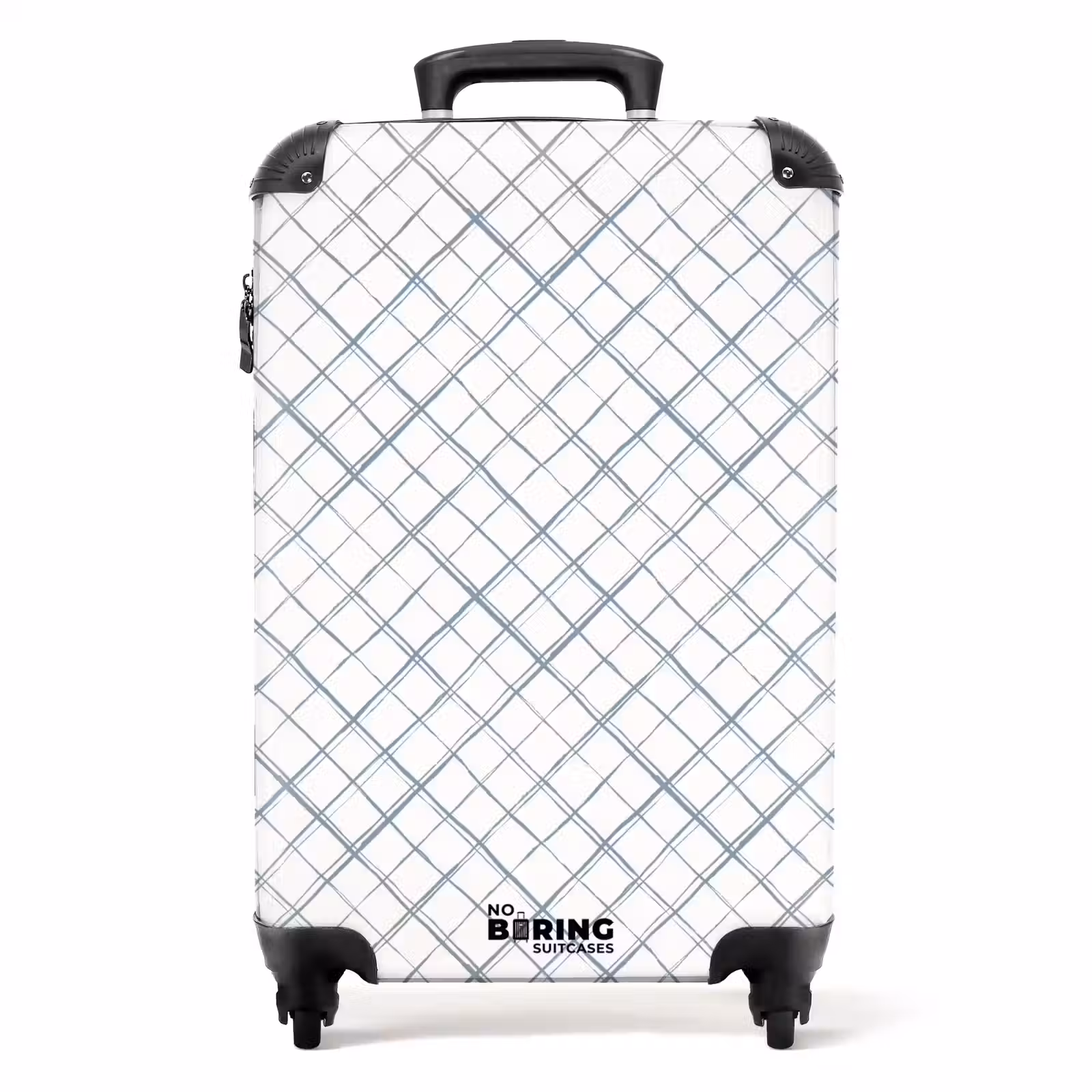 Valise - Lignes se coupant en diagonale sur une surface blanche — 1