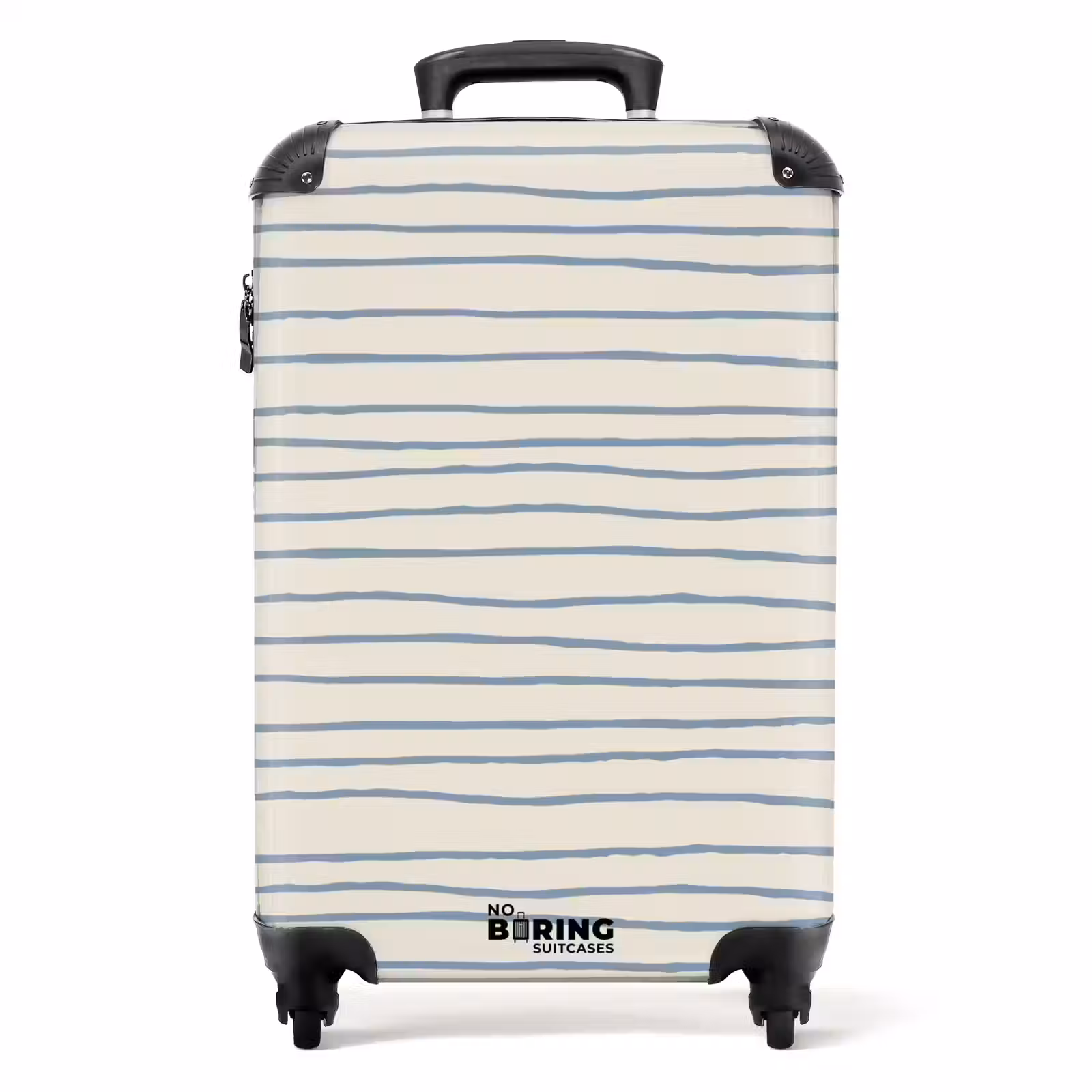 Valise - Rayures bleues dessinées à la main — 1