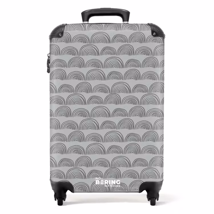 Valise - Demi-cercles gris foncé — 1