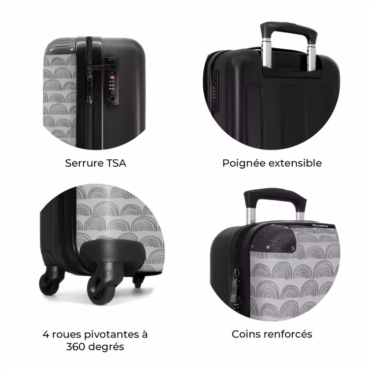 Valise - Demi-cercles gris foncé — 7