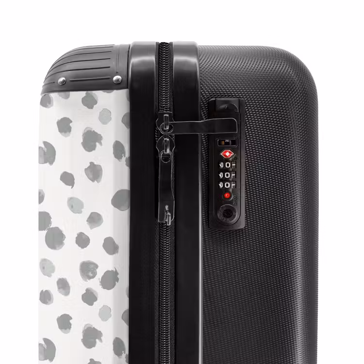 Valise - Des éclaboussures de peinture grise sur un blanc cassé — 5