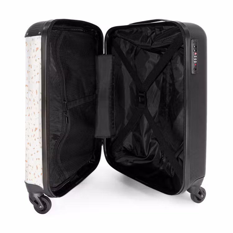 Valise - Éclats de terre cuite sur couleur crème — 4
