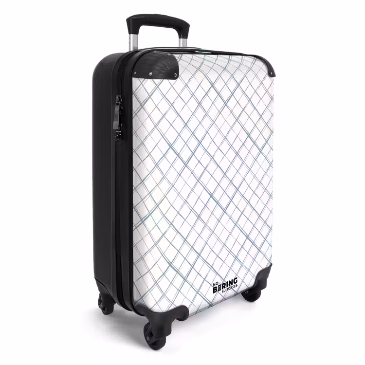 Valise - Lignes se coupant en diagonale sur une surface blanche — 2