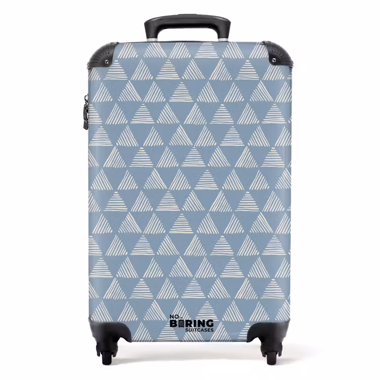 Valise - Modèle de triangles bleus — 1