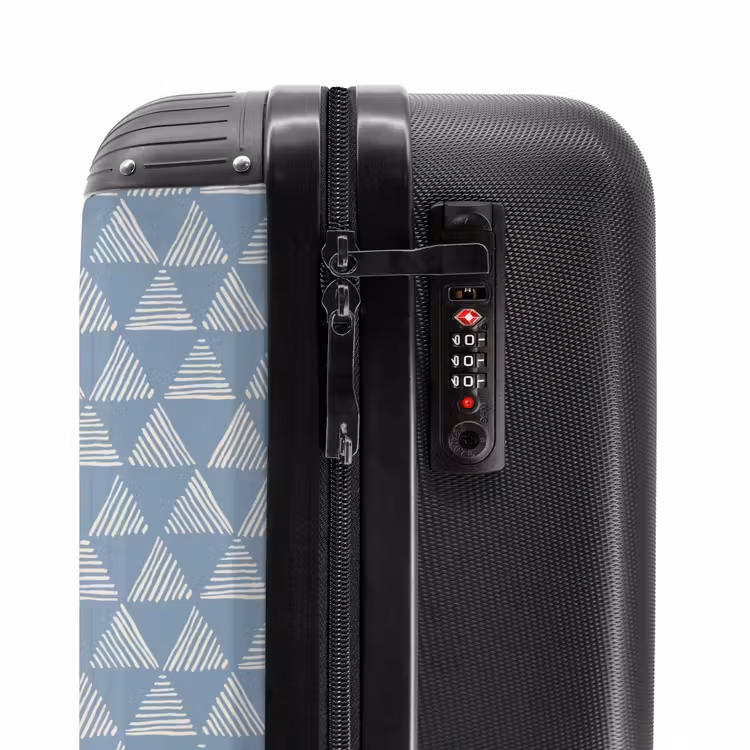 Valise - Modèle de triangles bleus — 5